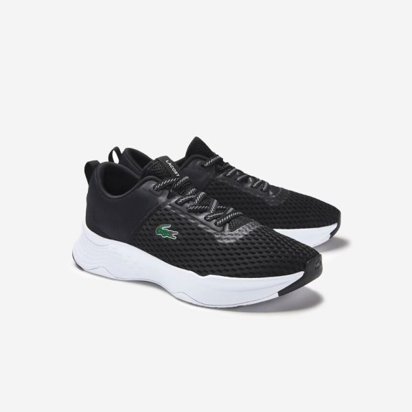 Lacoste Court-Drive Textile Sneakers - Tenisky Pánské Černé / Bílé | CZ-Qzoa7Y